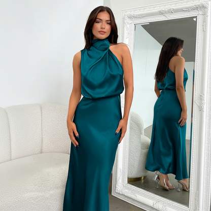 Women's Guest Wedding Modern Neckline Formal Dress | Midi - Image 12