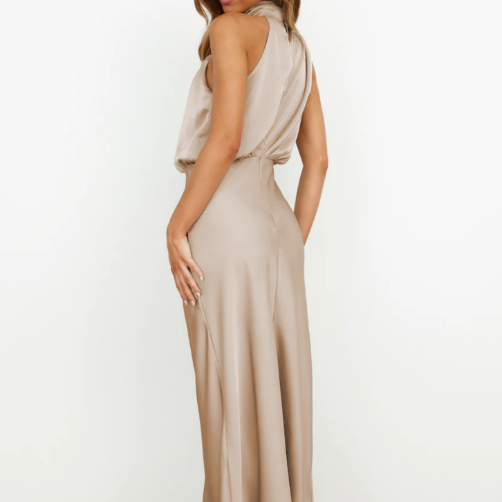 Women's Guest Wedding Modern Neckline Formal Dress | Midi - Image 6
