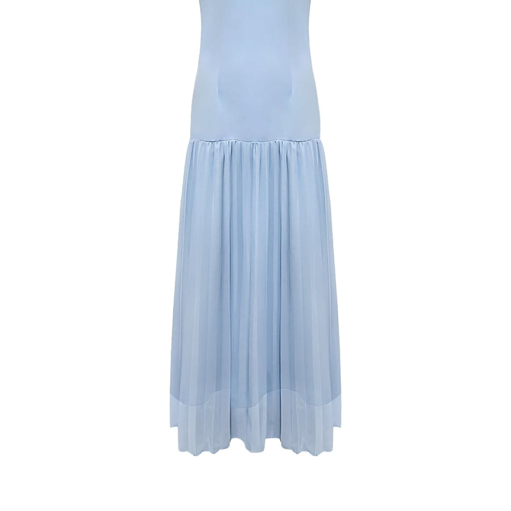 Women's Guest Wedding Sleeveless Floral Maxi Dress | Pleated - Image 11