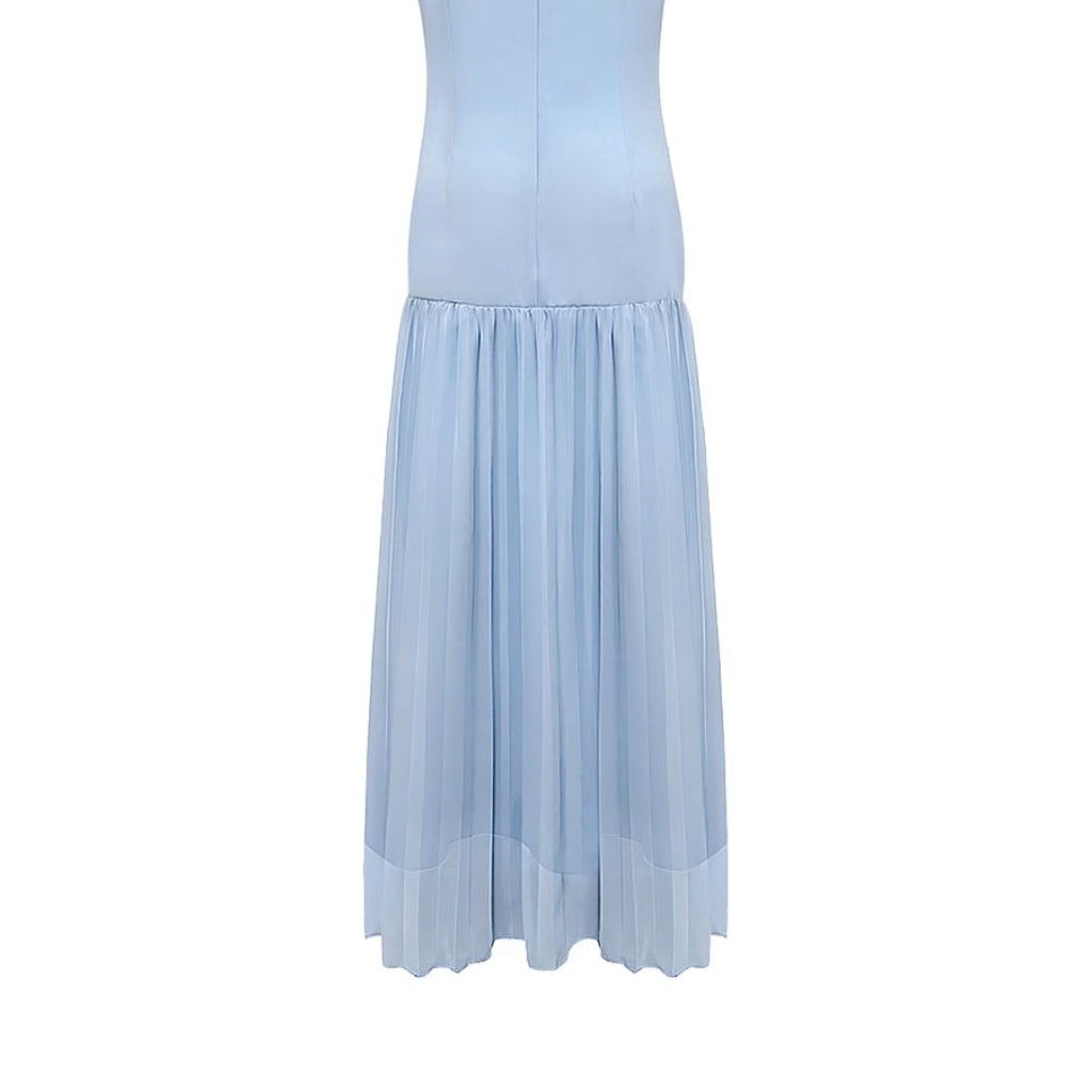 Women's Guest Wedding Sleeveless Floral Maxi Dress | Pleated - Image 12