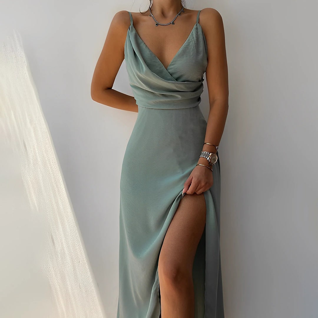 Women's Guest Wedding Slit Dress | Formal - Image 1