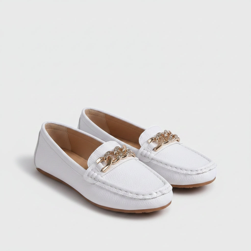 Women's Loafers Cushioned Insole Chain | Orthopedic - Image 1