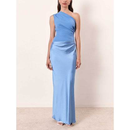 Women's One Shoulder Wedding Guest Formal Dress | Maxi - Image 9