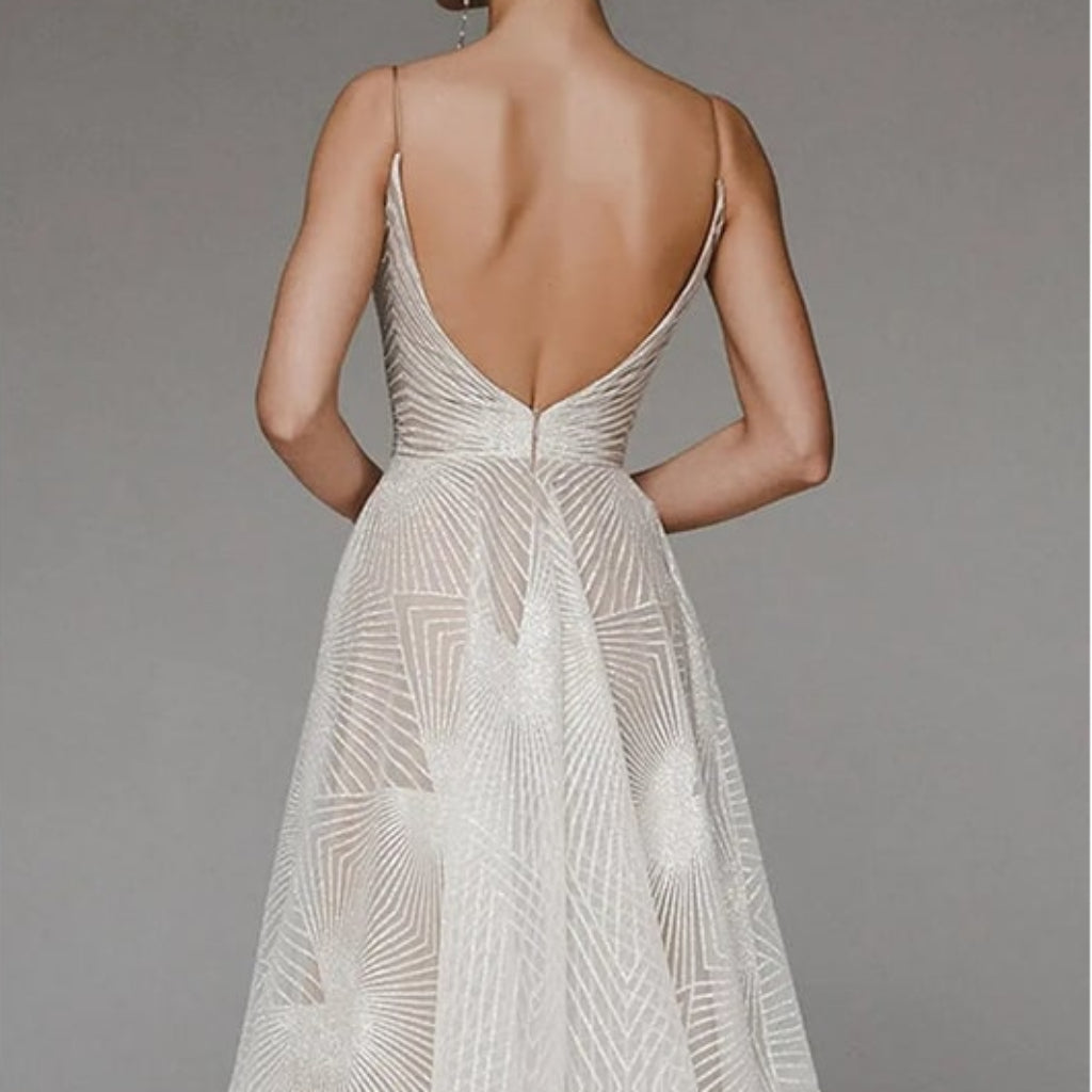 Women's Open Back Guest Wedding Dress | Formal - Image 2