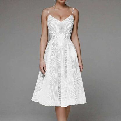 Women's Open Back Guest Wedding Dress | Formal - Image 3