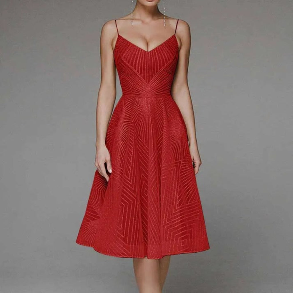 Women's Open Back Guest Wedding Dress | Formal - Image 9