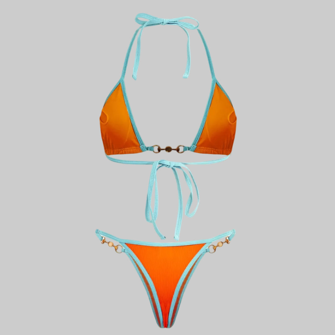 Women's Pearl Swimsuit Bikini Set Halter | Swimwear - Image 6
