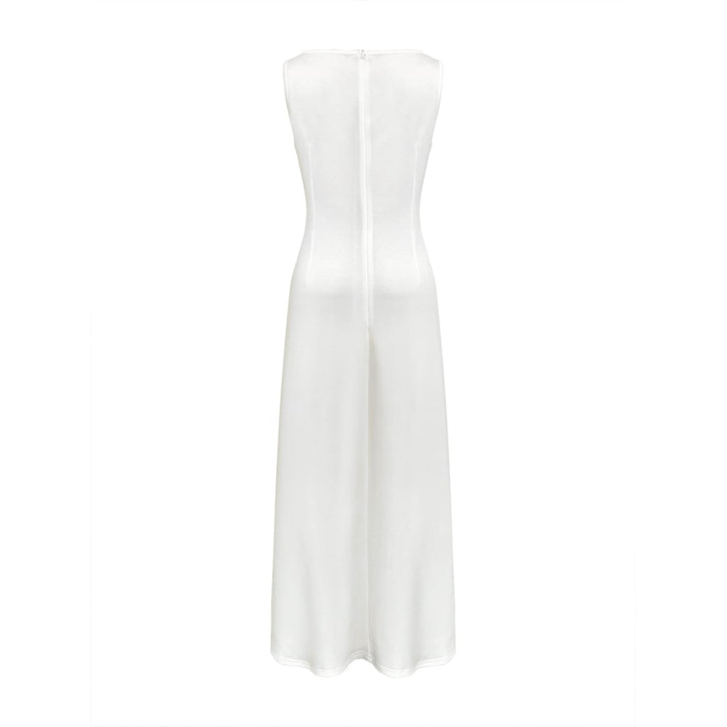 Women's Round-Neck Guest Wedding Maxi Dress Sleeveless - Image 8