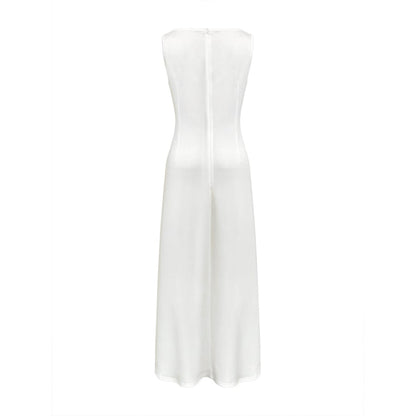 Women's Round-Neck Guest Wedding Maxi Dress Sleeveless - Image 8