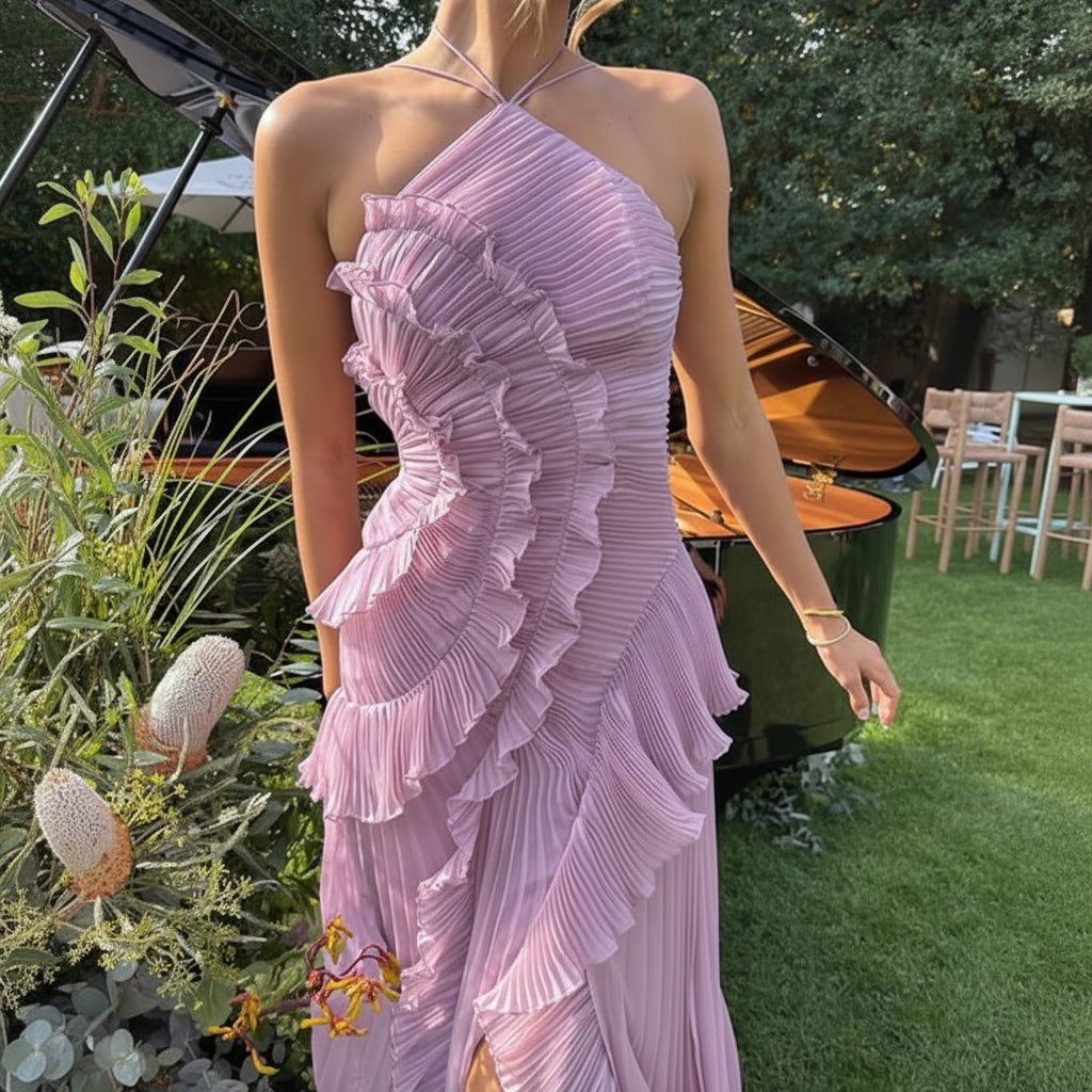 Women's Ruffle Summer Dress Formal | Maxi - Image 4