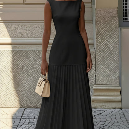 Women's Sleeveless Summer Floral Maxi Dress | Pleated - Image 5