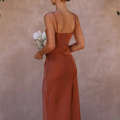 Women's Slit Guest Wedding Dress Maxi | Evening Dress - Image 2