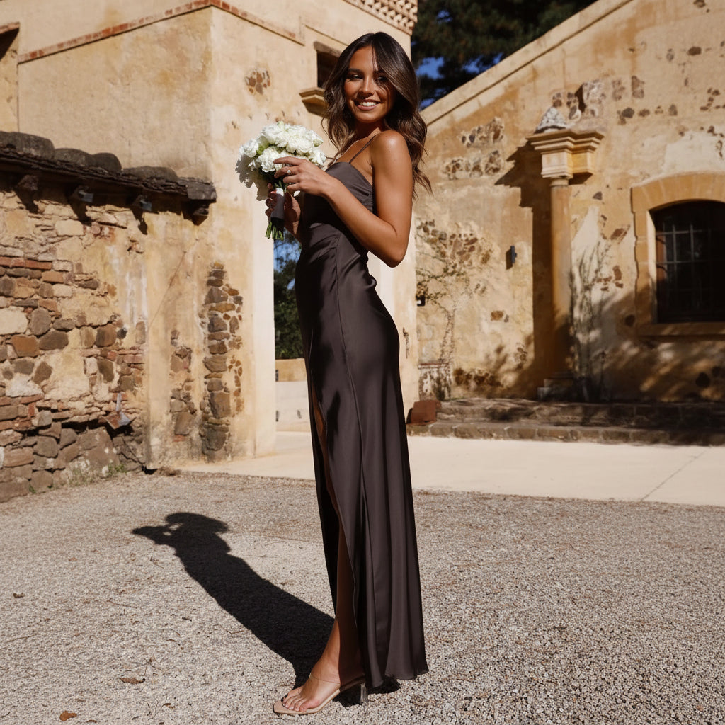 Women's Slit Guest Wedding Dress Maxi | Evening Dress - Image 7