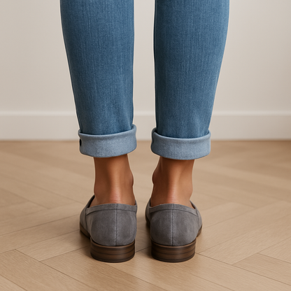Women's Suede Casual Loafers | Low Heel - Image 3