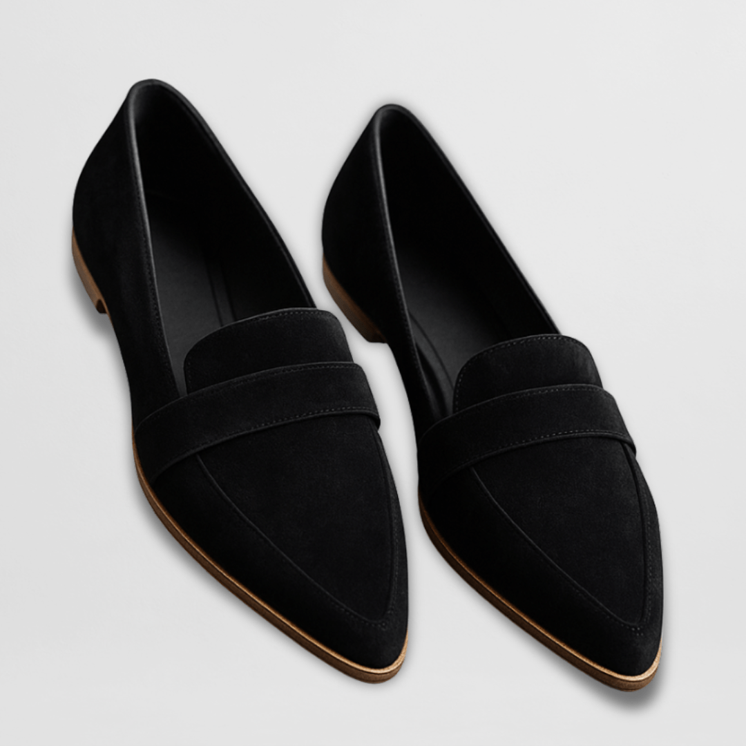 Women's Suede Flat Loafers | Slip-On - Image 3