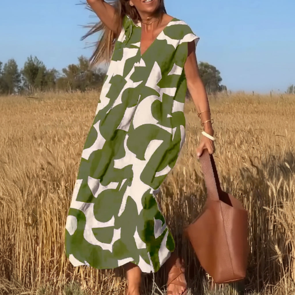 Women's Summer Maxi Dress Casual | Printed Dress - Image 9