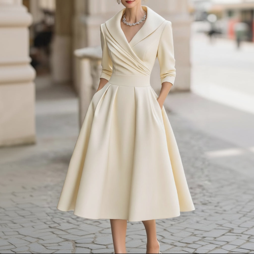 Women's Wedding Guest Formal Midi Dress | Party Dress - Image 3