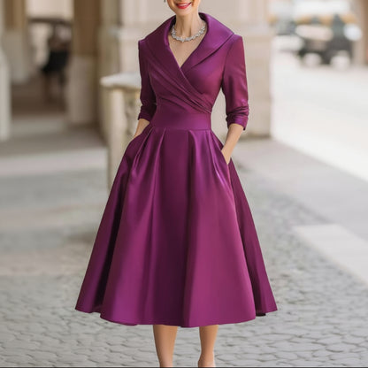 Women's Wedding Guest Formal Midi Dress | Party Dress - Image 4